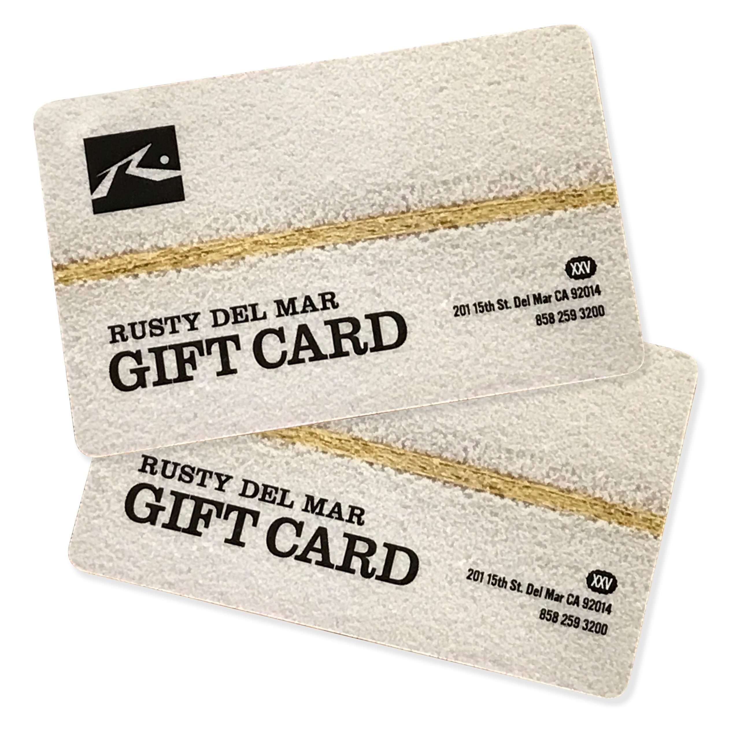 Rusty Del Mar Gift Cards