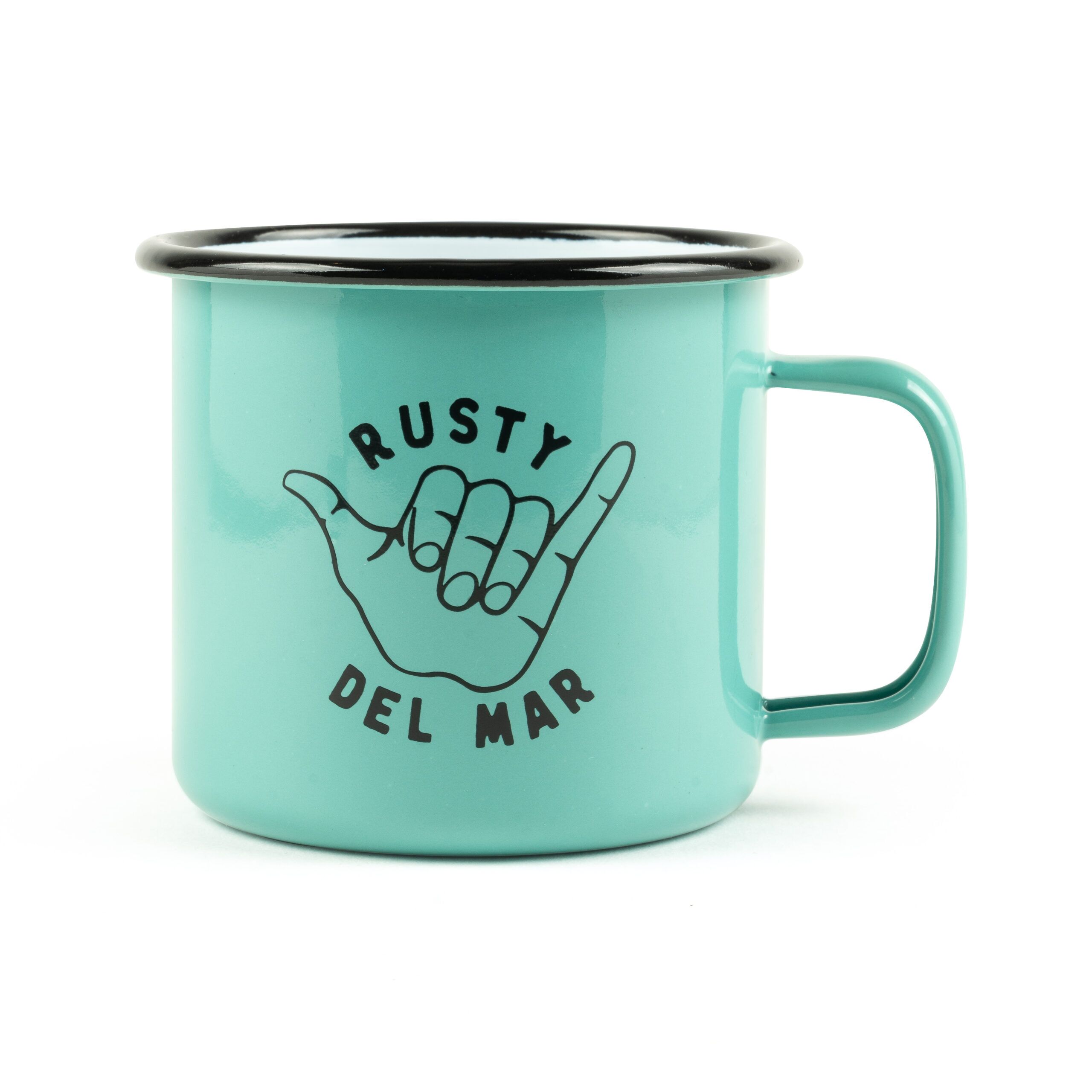 16 Oz Metal Enamel Camper Mug