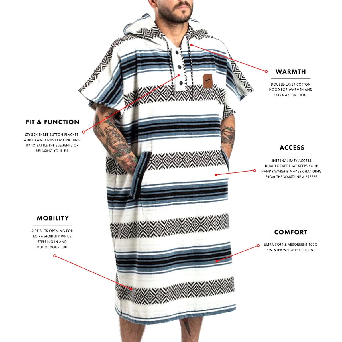 Slowtide Oso Poncho Extra Warm