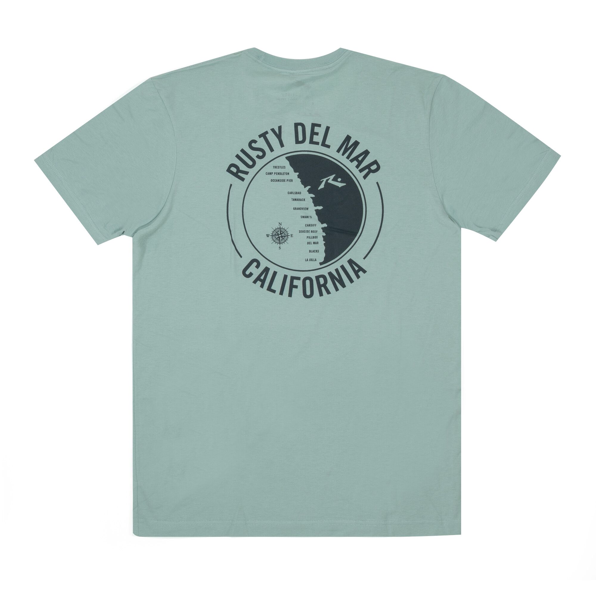 Surf Map Mens T-Shirt - Image 7